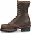 Side view of Double H Boot Mens 10 Inch Brown Leather Logger - Final Sale